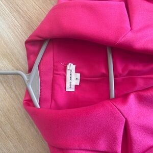 Good American Fuchsia Sculpted Blazer